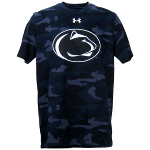 navy camo short sleeve t-shirt with Penn State Athletic Logo